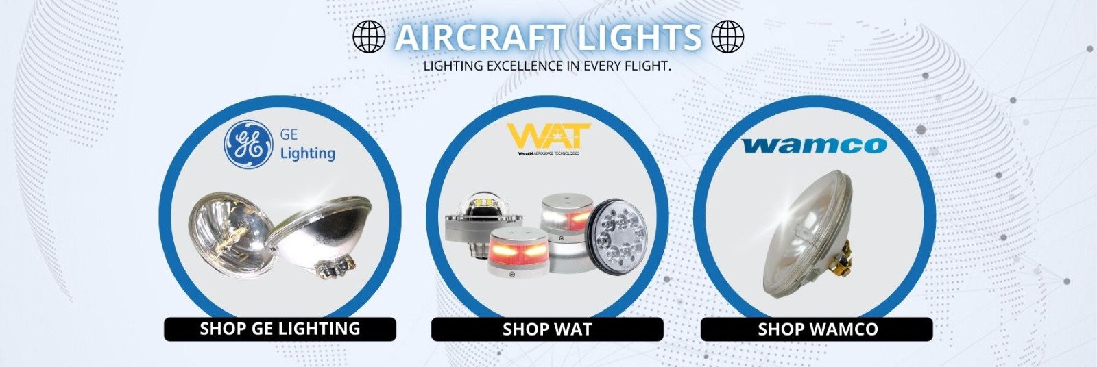 Banner aircraft lights