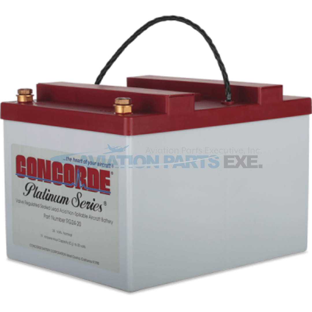 CONCORDE RG24-20 PLATINUM SERIES SEALED LEAD ACID AIRCRAFT BATTERY