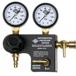DIFFERENTIAL PRESSURE TESTER WITH MASTER ORIFICE