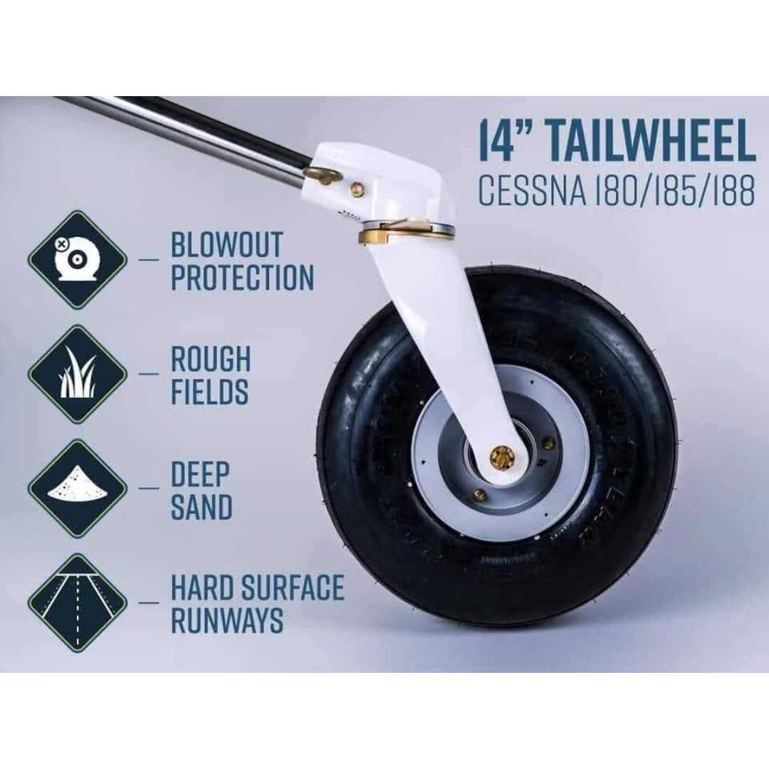 14″ Tailwheel Assy For Cessna 180/185/188
