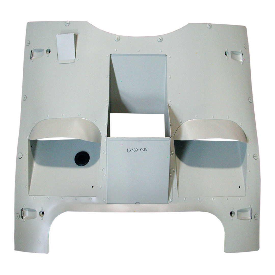 U13769-005 UNIVAIR SQUARE BOTTOM COWL ASSEMBLY - FITS PIPER PA-18